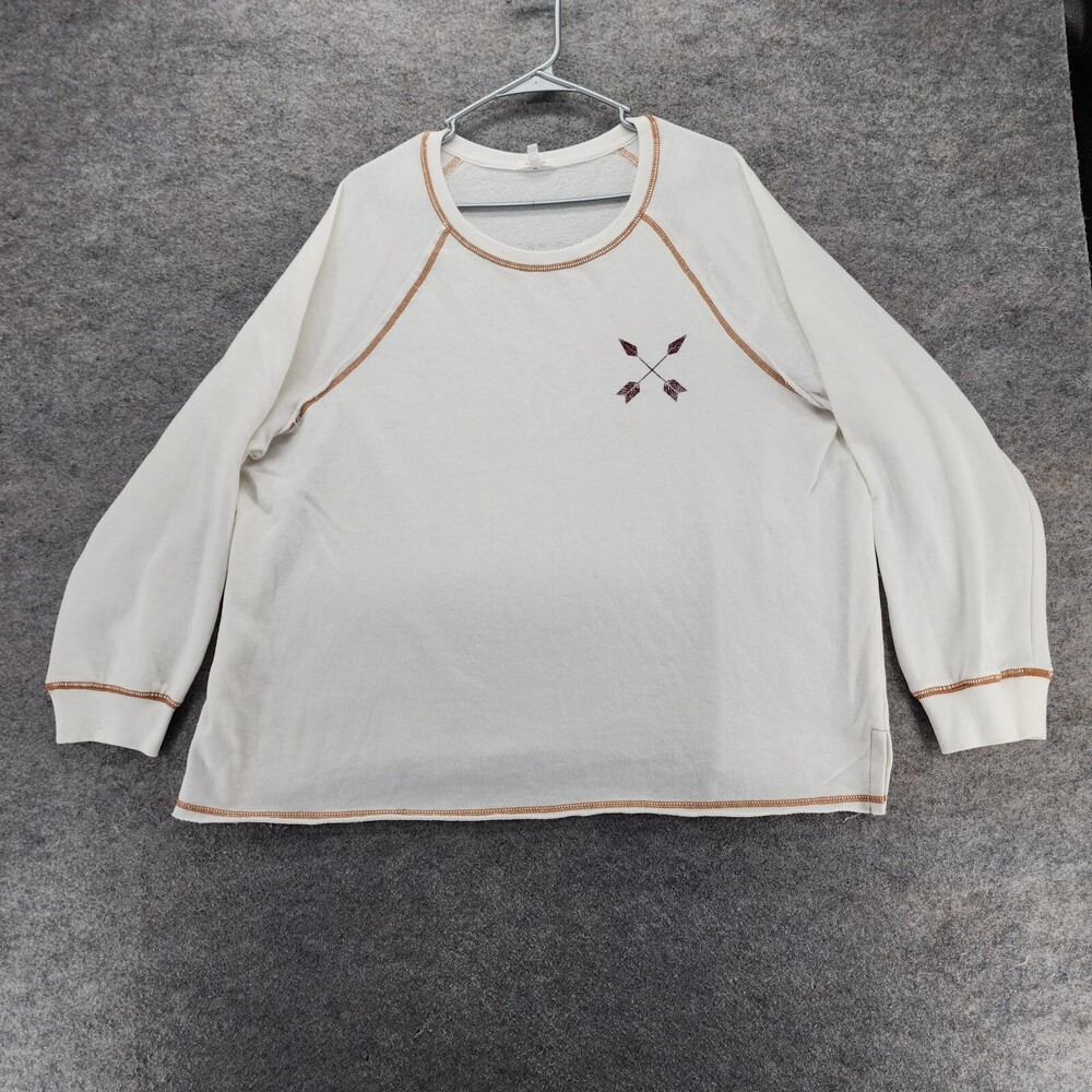 Maurices Shirt Womens 1X White Long Sleeve Adventure
